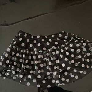 Black and White Polka Dot Skirt